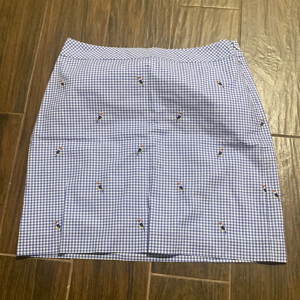 COPY - Talbots parrot print skirt